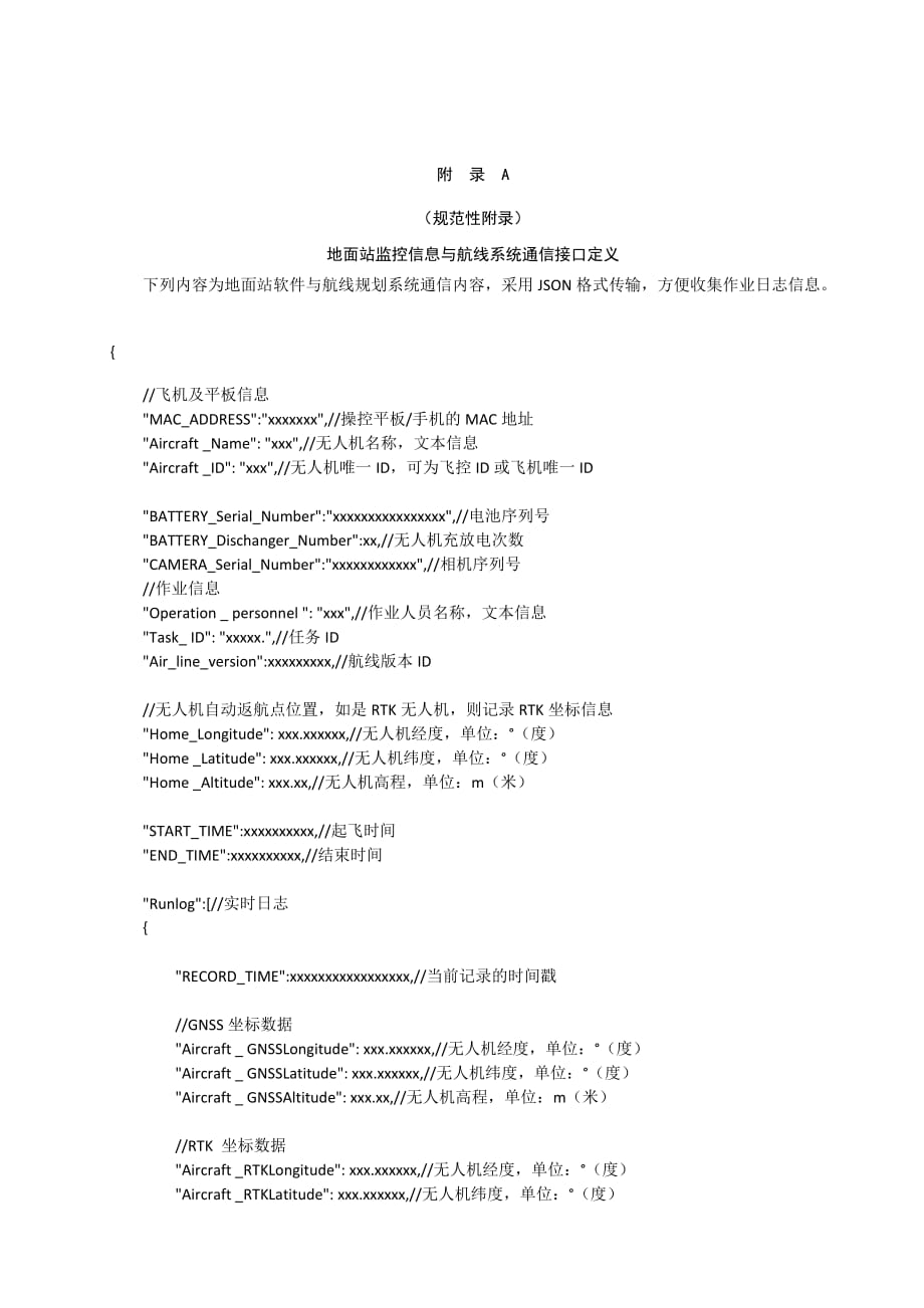 电网设备多旋翼无人机自动巡检地面站监控信息与航线系统通信接口定义、航线文件、规划案例、流程_第1页