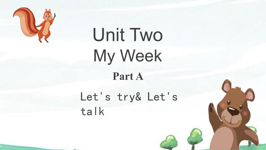 人教PEP小学五年级上册英语《unit2 Part A Let's try& Let's talk》教学课件_第1页
