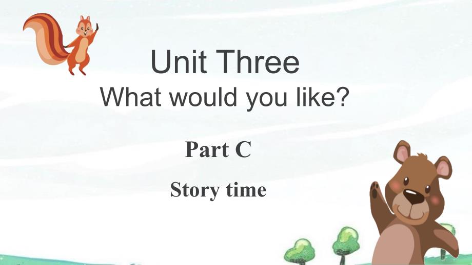人教PEP小学五年级上册英语《unit3 Part C story time》教学课件_第1页