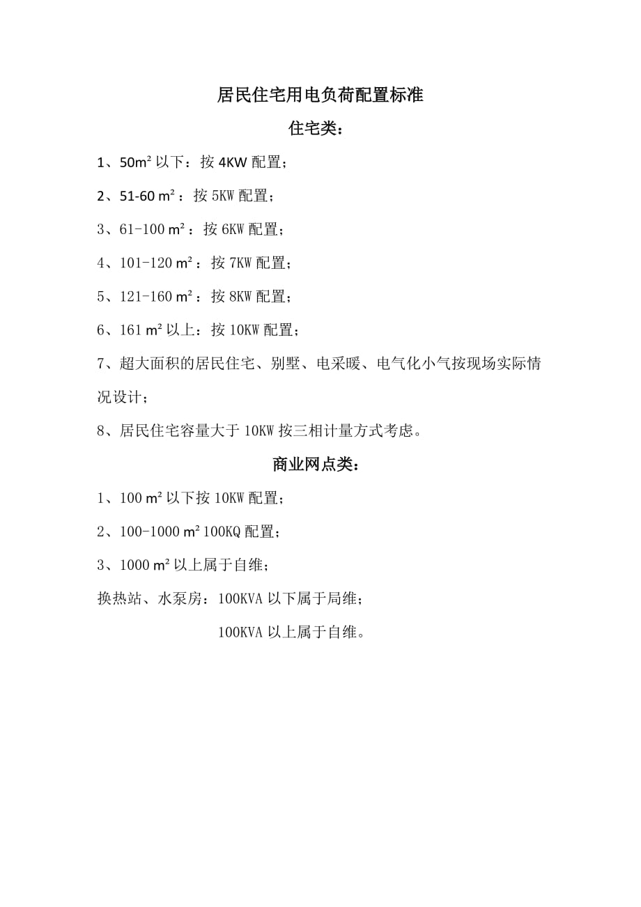 3969新编居民住宅用电负荷配置标准_第1页
