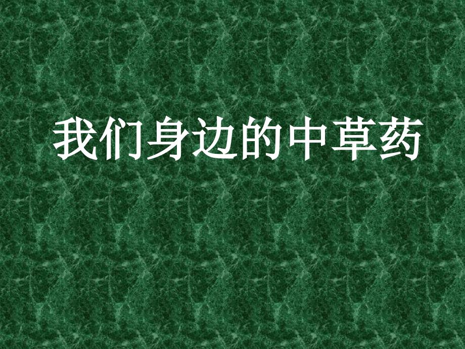 我们身边的中草药_第1页