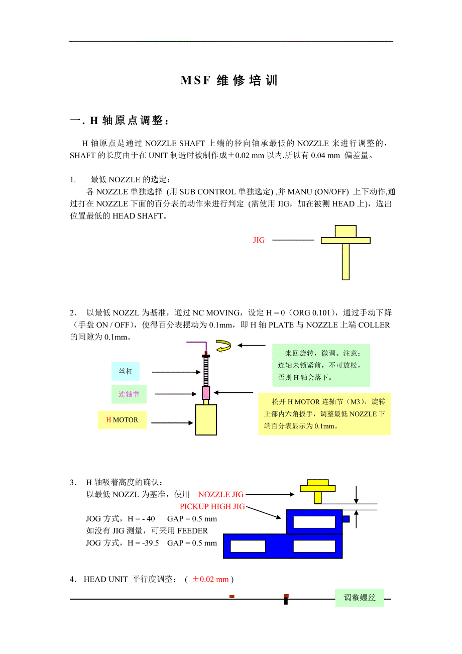 MSF维修培训(doc 11页)_第1页