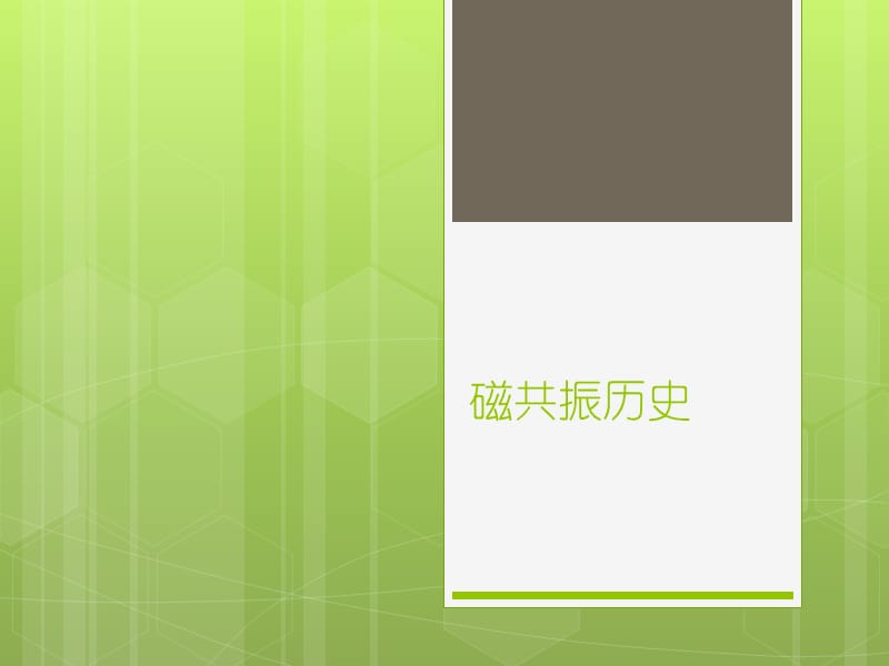 磁共振历史_第1页