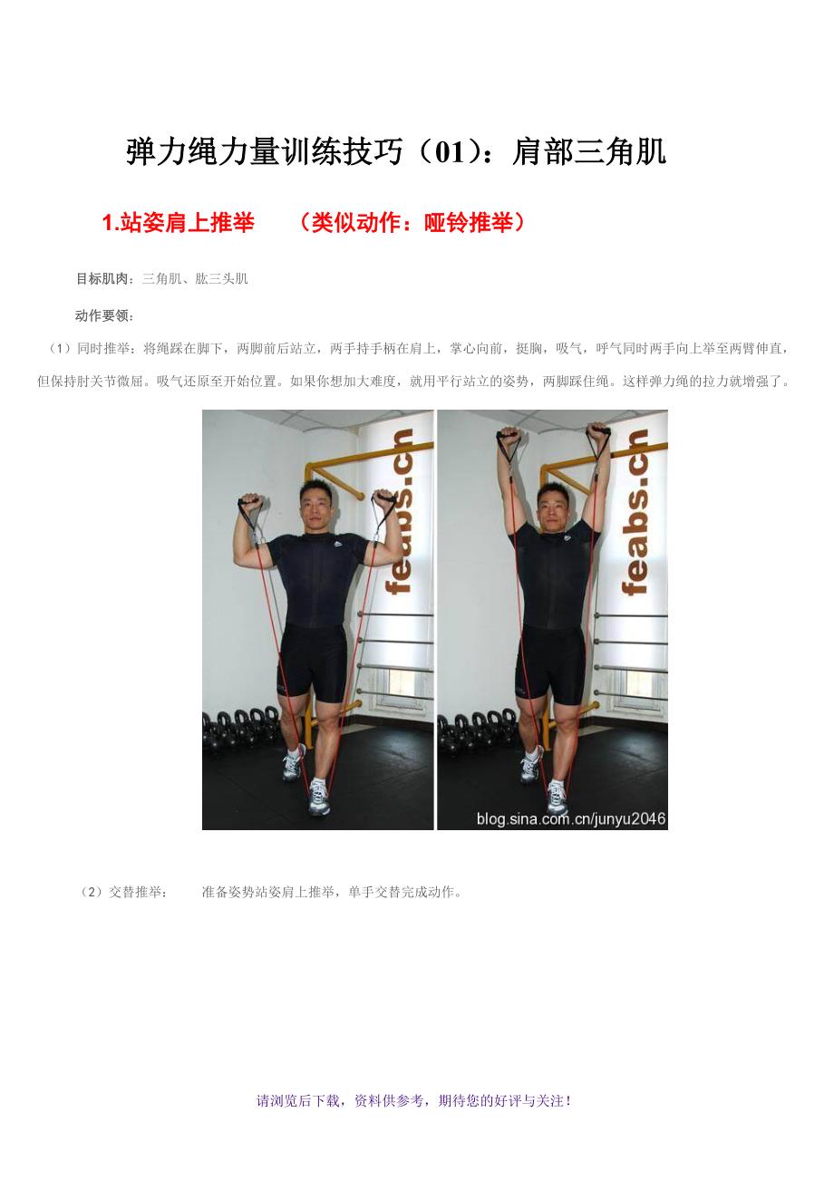 拉力绳训练教程WORD_第1页