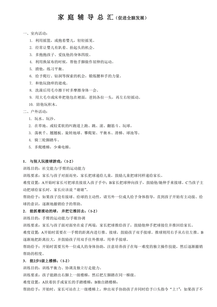 家庭训练方法汇总_第1页