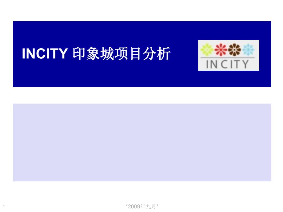 印象城项目分析报告_第1页