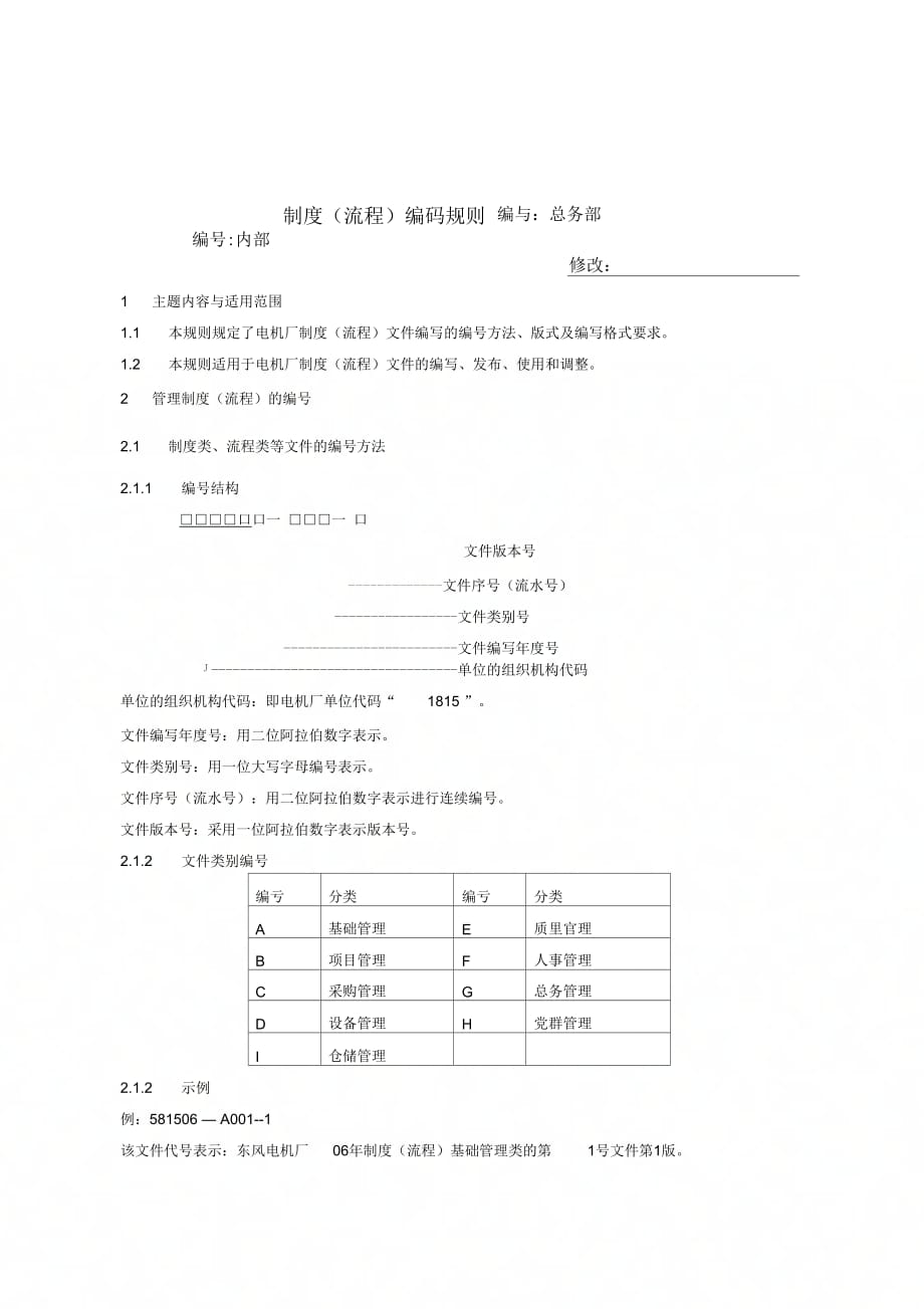 《制度流程编码规则》_第1页