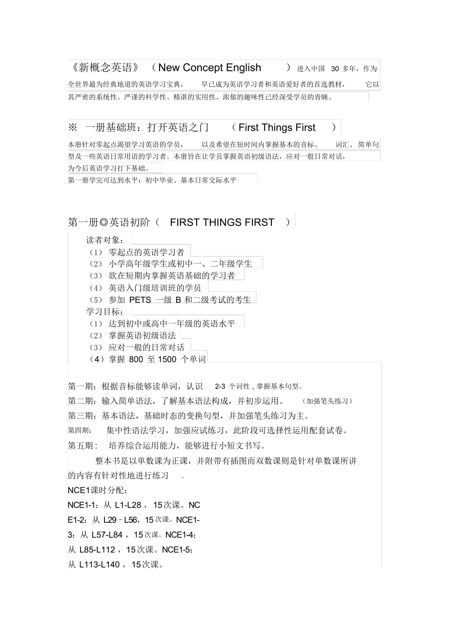 (完整版)新概念英语第一册介绍_第1页