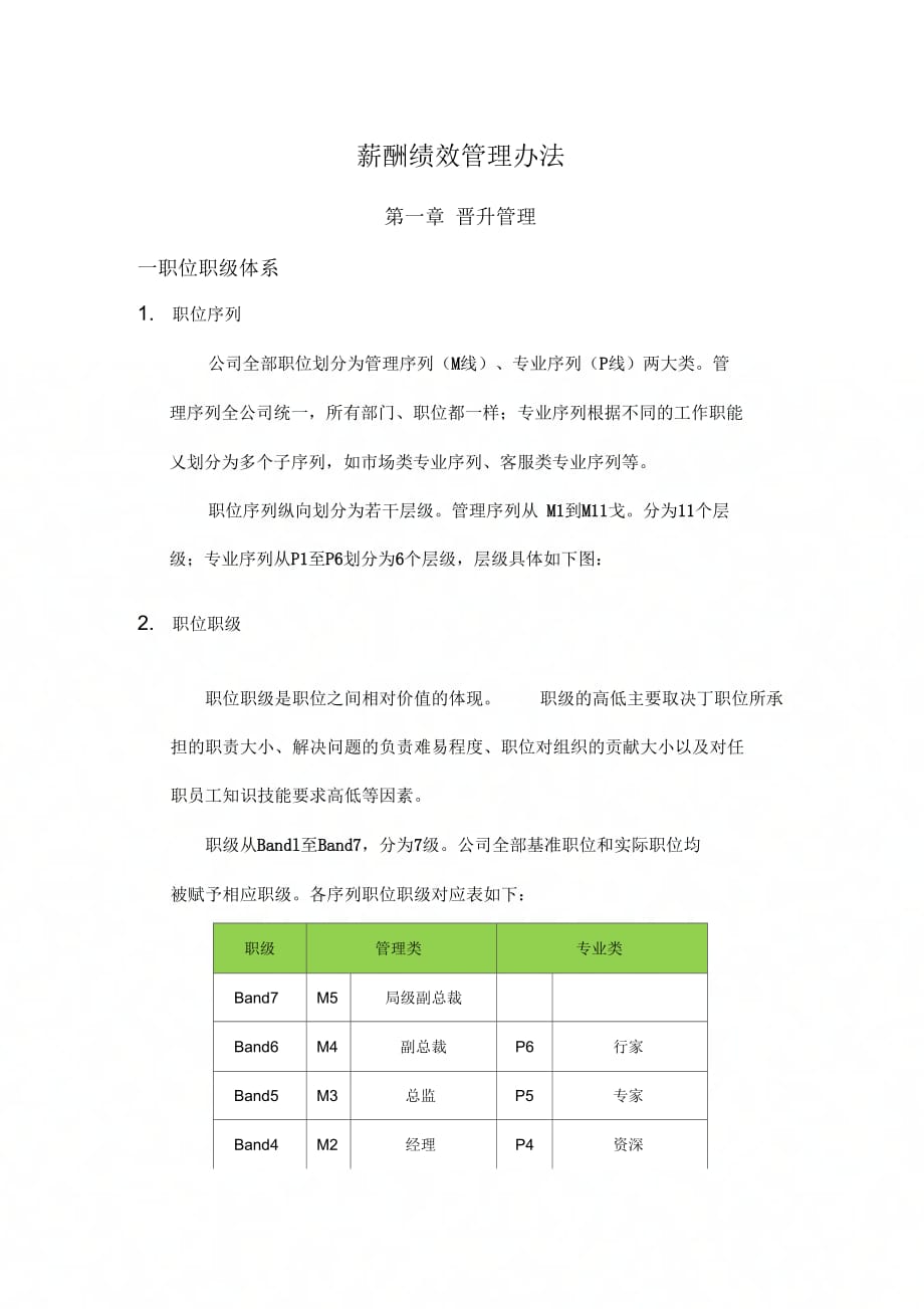 《职位职级与晋升管理制度》_第1页
