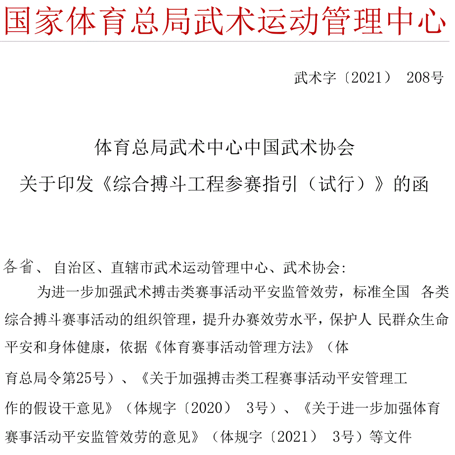 综合格斗项目参赛指引_第1页