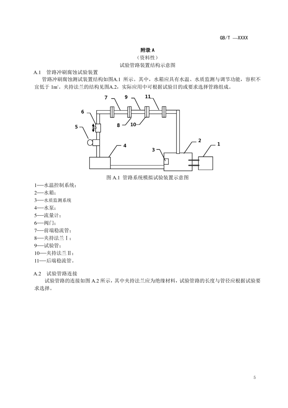 管路冲刷腐蚀试验管路装置结构示意图、直管段、弯管电化学测试装置_第1页