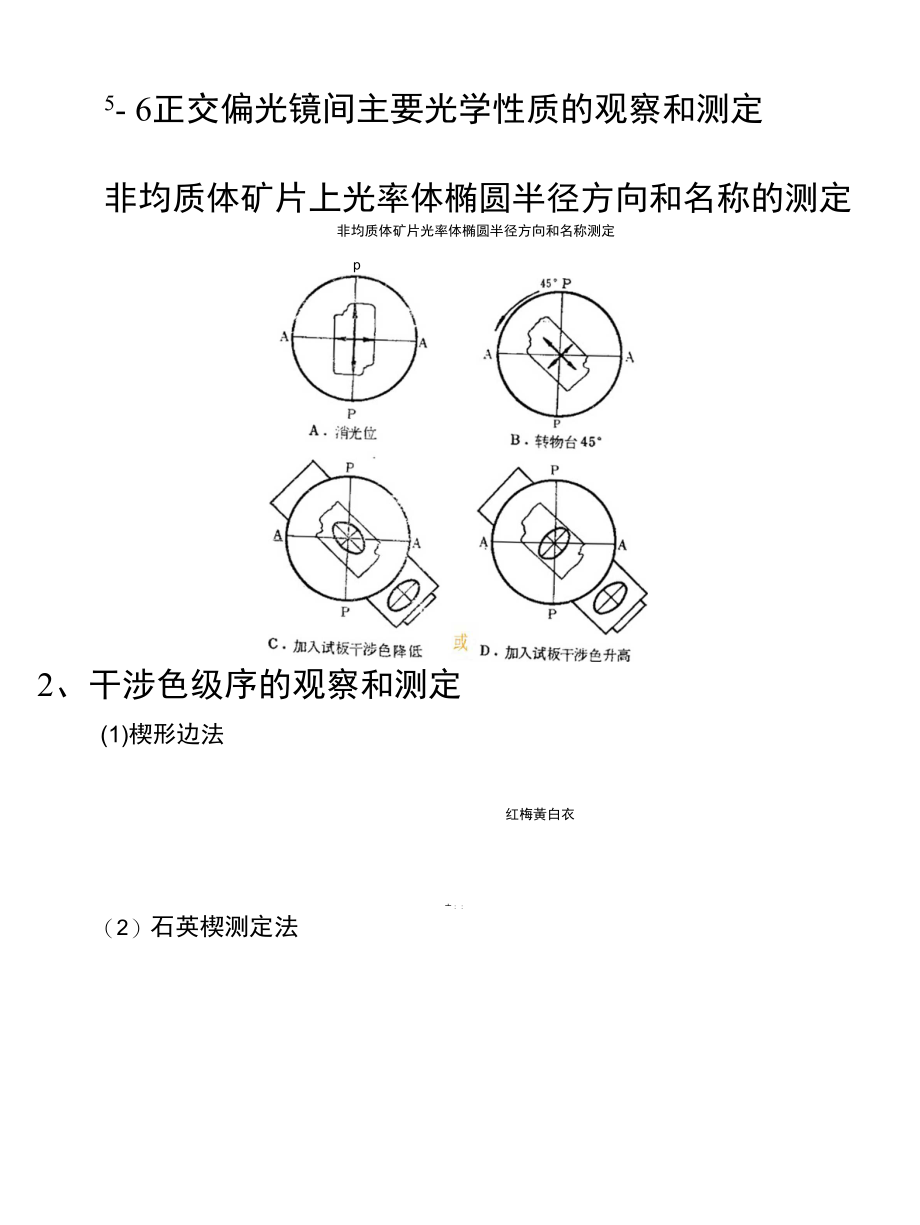 《晶体光学与光性矿物教学课件》56主要光学性质的观察与测定-10级_第1页