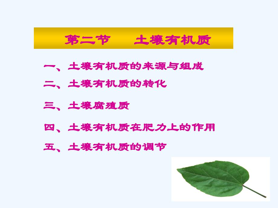 第一章第二节土壤有机质_第1页
