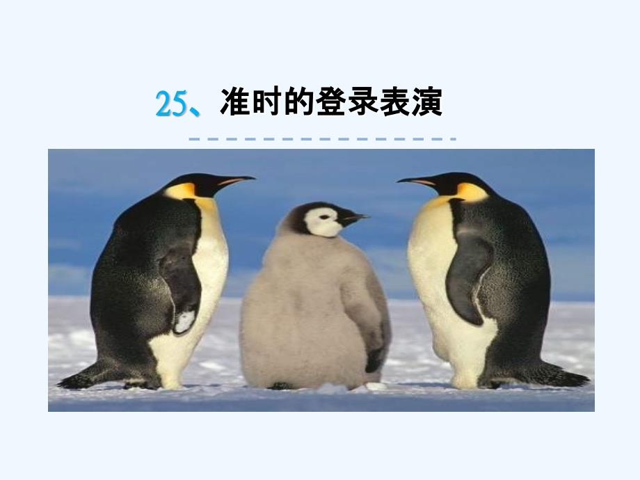 准时的登录表演_第1页