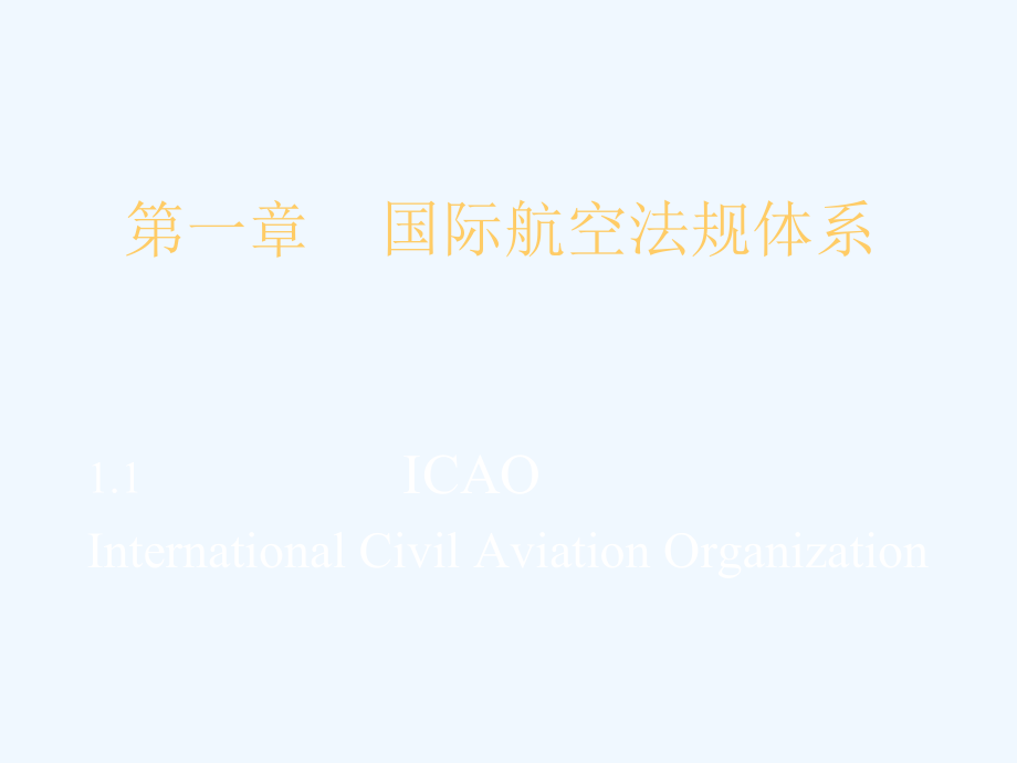 第一章 国际航空法规体系_第1页