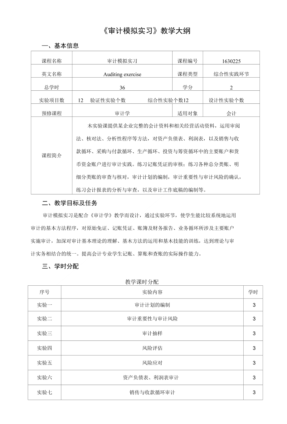 审计模拟实习_第1页