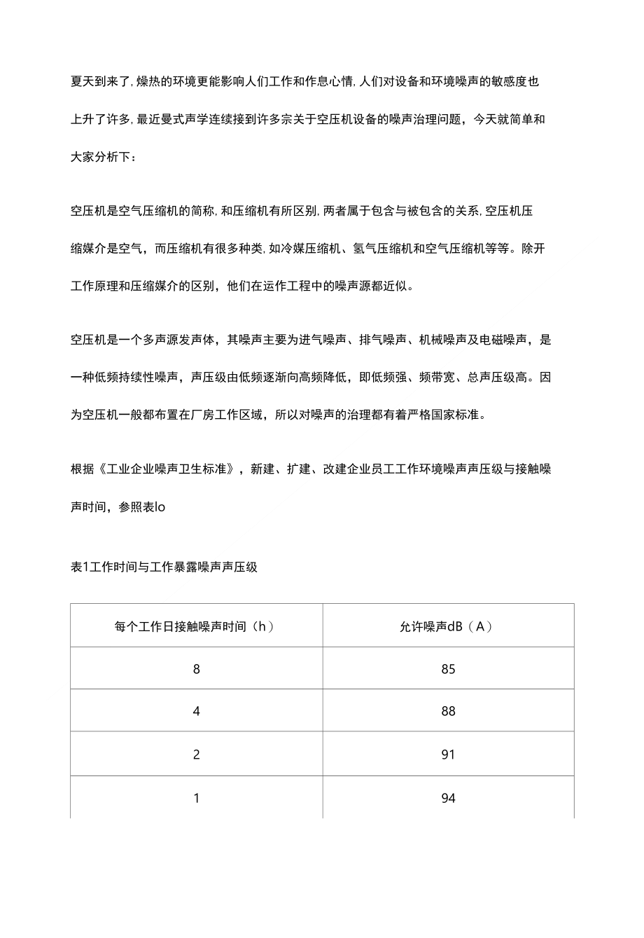 空压机降噪治理解决方案_第1页