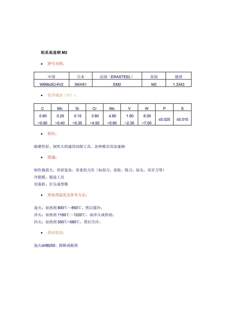 常用高速钢介绍_第1页