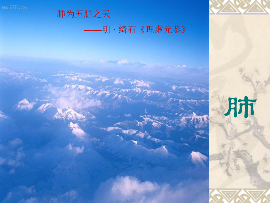 中医学基础课件 2五脏－肺_第1页