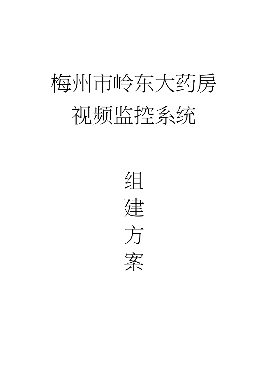 [精品]视频监控方案_第1页