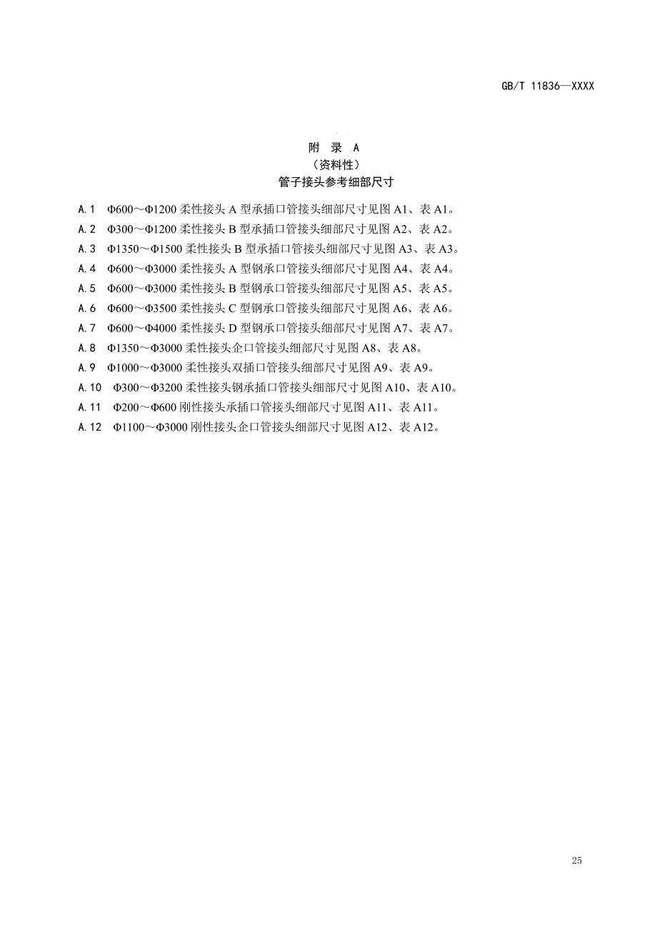 混凝土排水管接头参考细部尺寸、顶管允许顶力参考值计算、中继间管参考图、管体吸水率试验方法_第1页