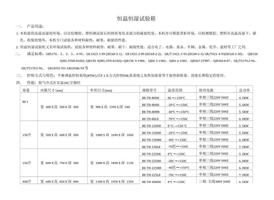 恒温恒湿试验标准_第1页