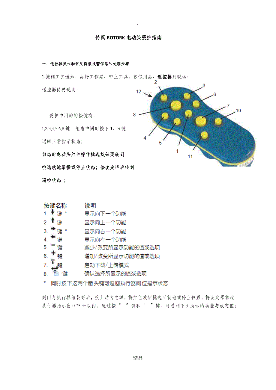 精品ROTORK电动头维护指南_第1页