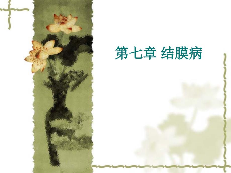 眼科学教学课件：第七章 结膜病_第1页