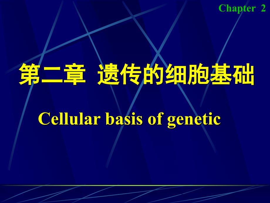 医学遗传学：第二章 遗传的细胞基础_第1页