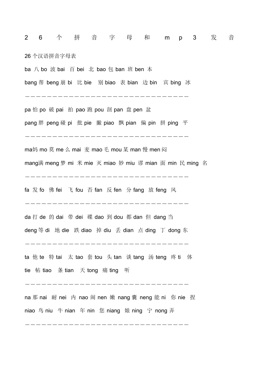 个拼音字母和mp发音_第1页
