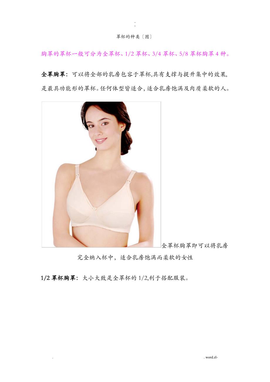 罩杯的种类图_第1页