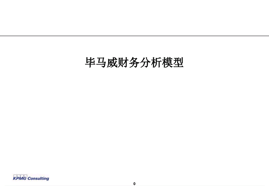 毕马威财务分析模型_第1页