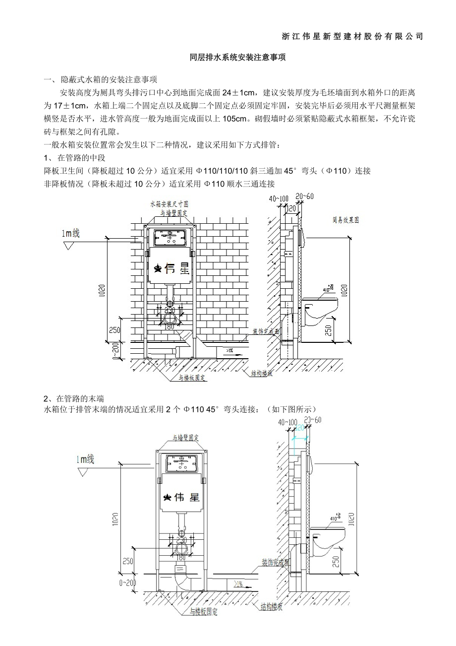 同层排水系统(伟星)_第1页
