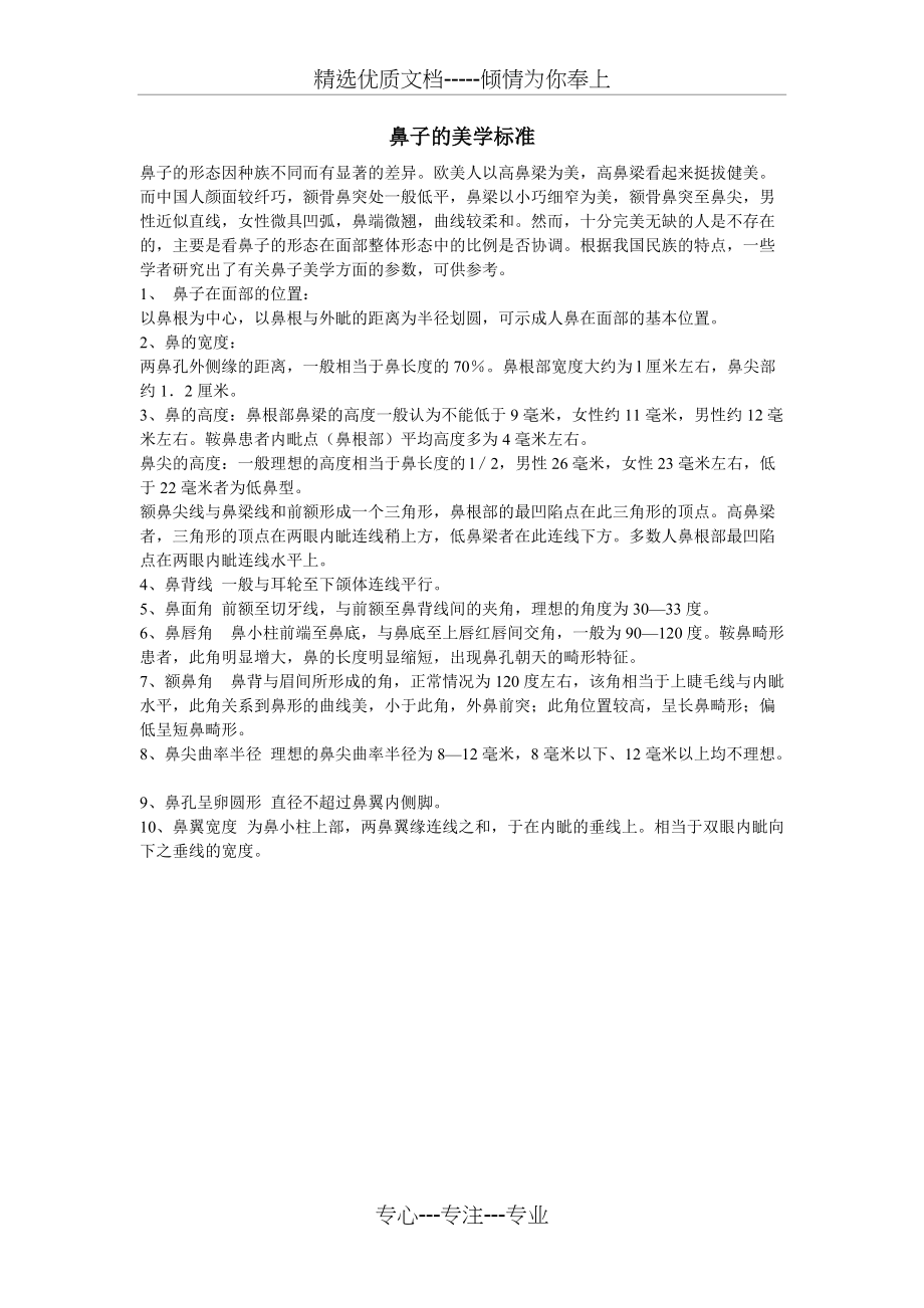 鼻子的美学标准(共1页)_第1页