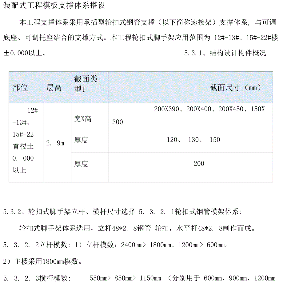 装配式工程模板支撑体系搭设7_第1页