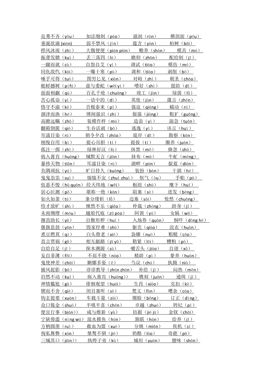高考易错读音大集锦_第1页
