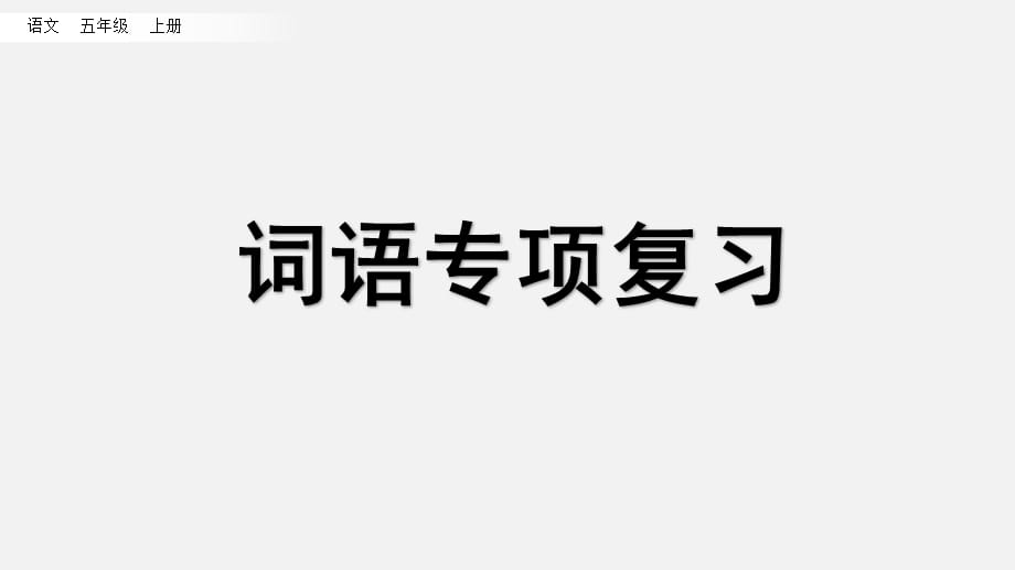 部编版语文五年级 上册词语专项复习 (2)_第1页
