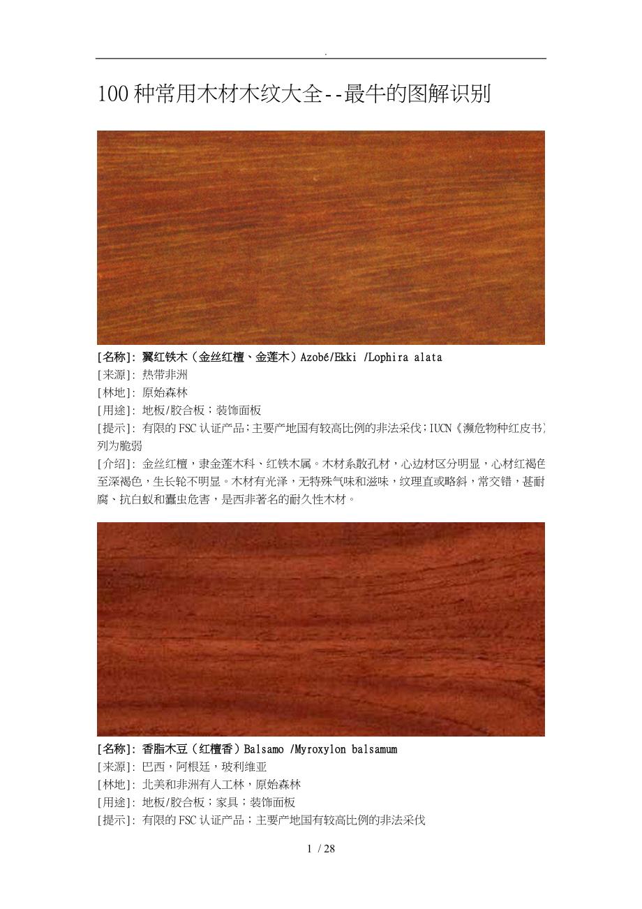 常见木材木纹大全_第1页
