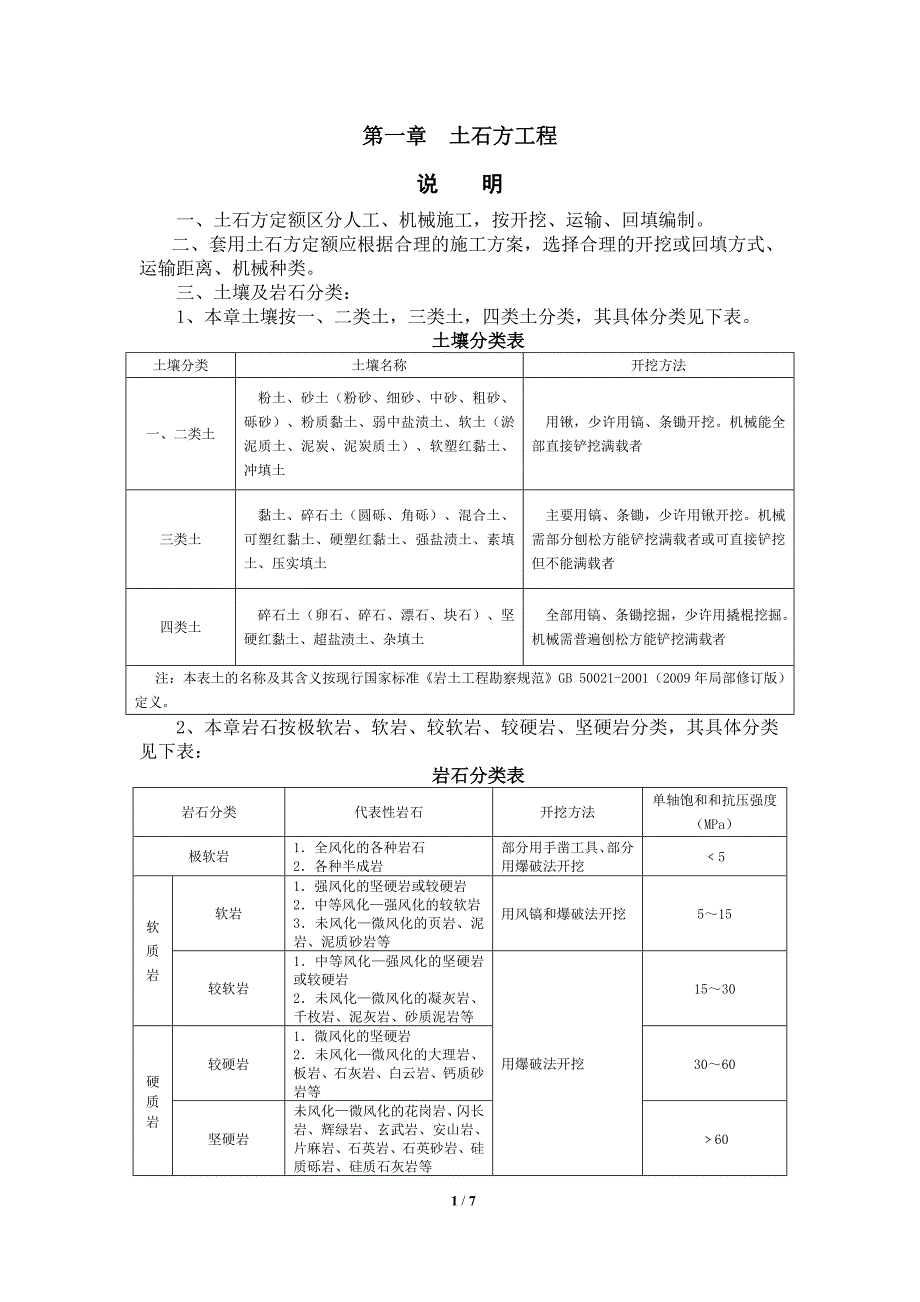 1土石方工程定额说明及计算规则[共7页]_第1页