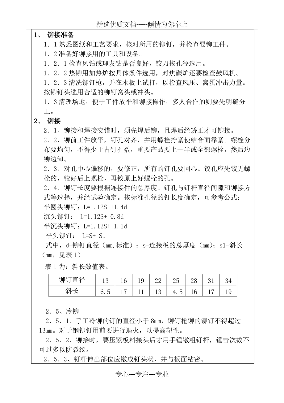 关键工序(铆接)作业指导书(共5页)_第1页