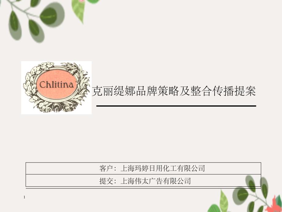 《克丽缇娜品牌策略》_第1页
