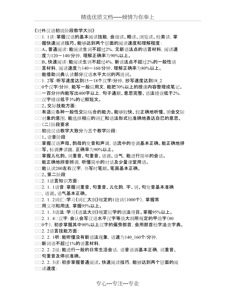 《对外汉语初级阶段教学大纲》(共7页)_第1页