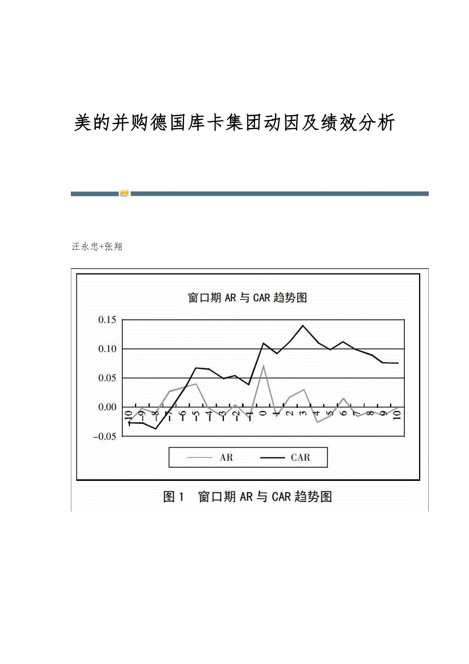 美的并购德国库卡集团动因及绩效分析_第1页