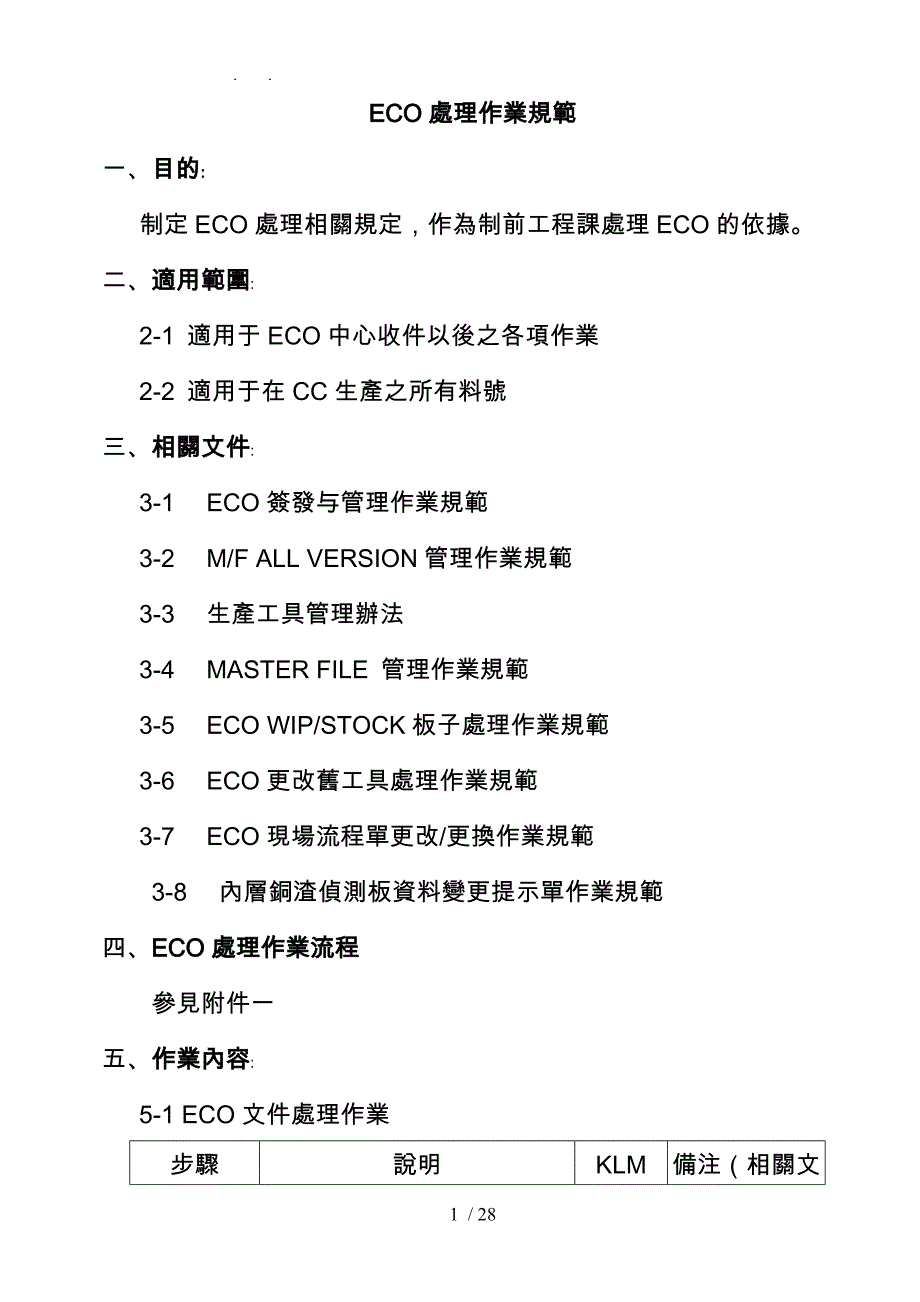 ECO处理作业规范概述_第1页