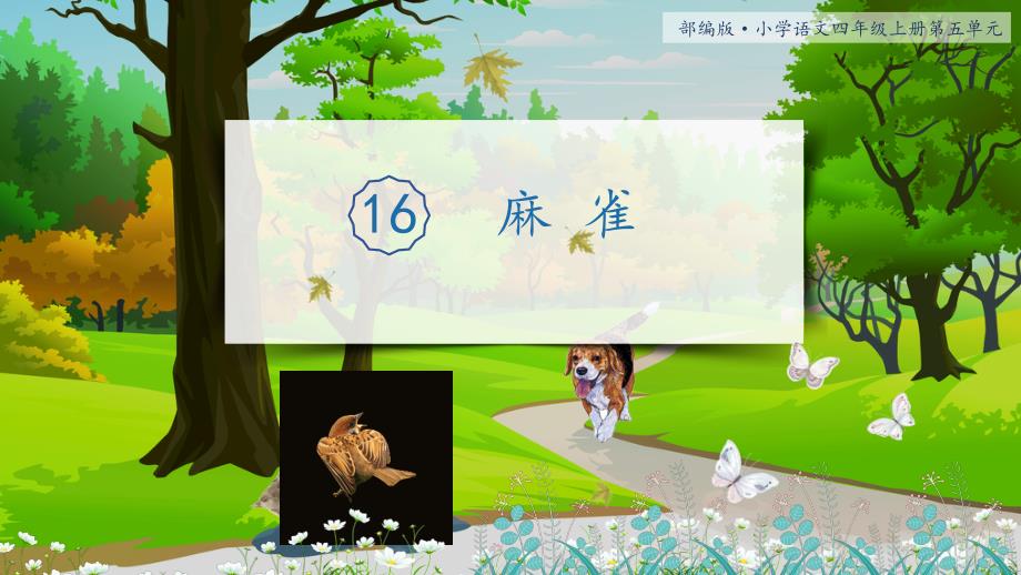 16麻雀教学课件_第1页