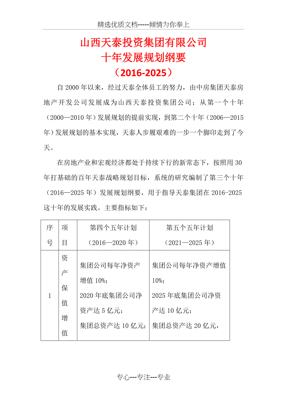 公司十年发展规划(共20页)_第1页