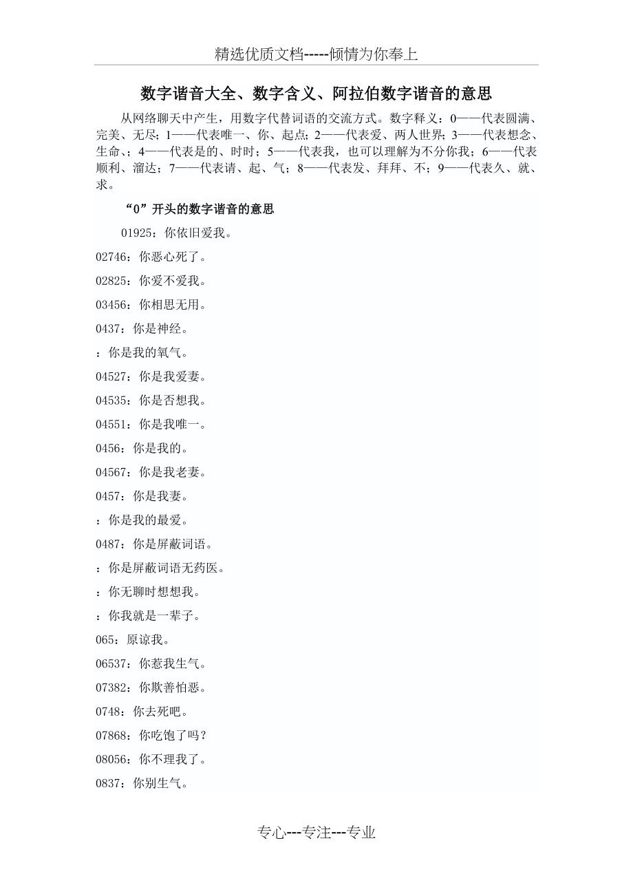 数字谐音大全(共11页)_第1页
