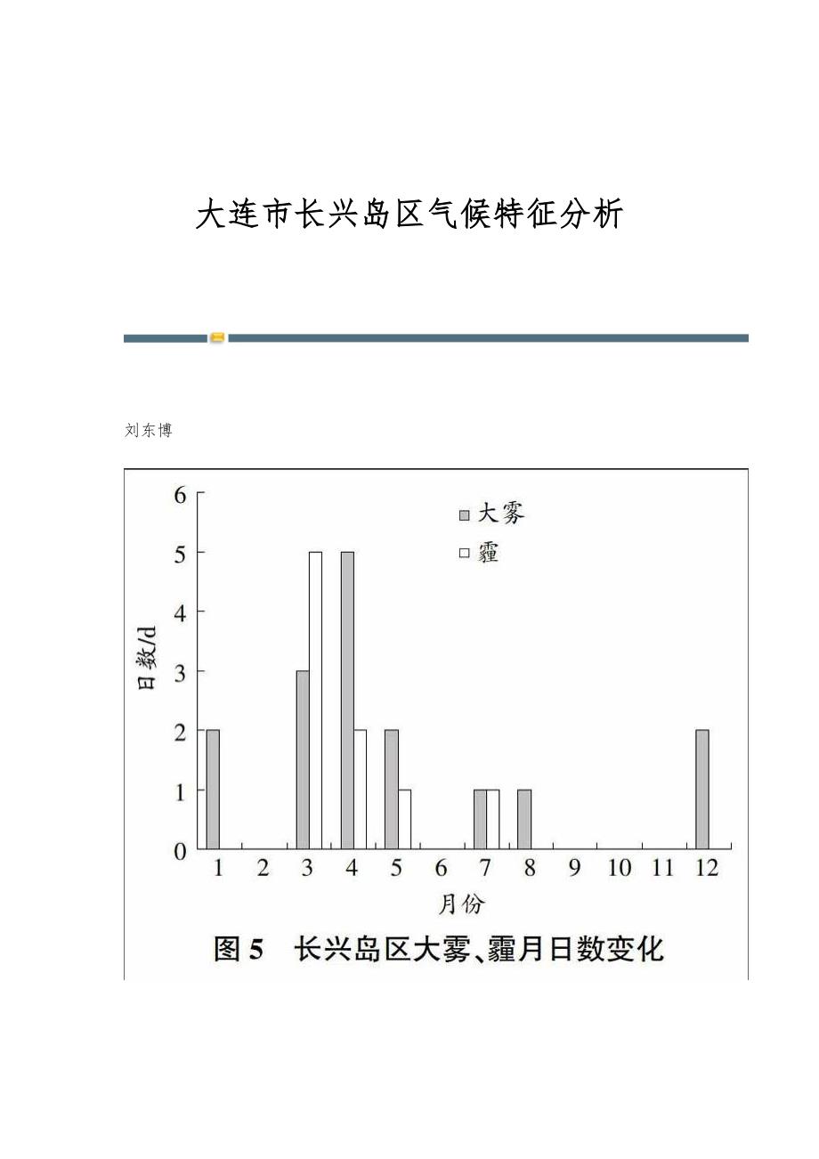 大连市长兴岛区气候特征分析_第1页