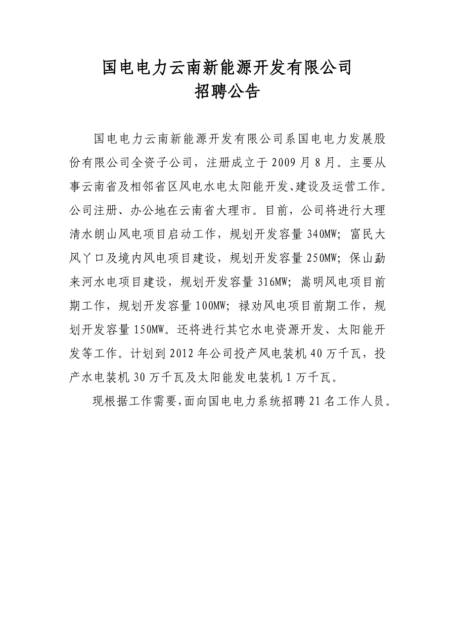 国电电力云南新能源开发有限公司_第1页