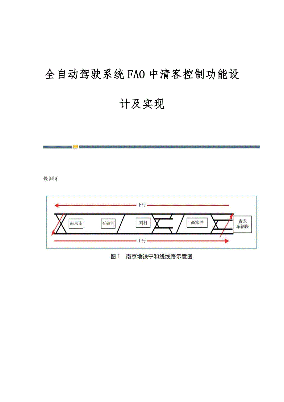 全自动驾驶系统FAO中清客控制功能设计及实现_第1页